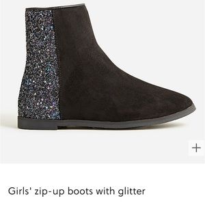 J Crew girls glitter bootie